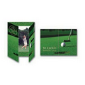 Blank Horizontal Golf Gatefold Event Folder (4"x6")